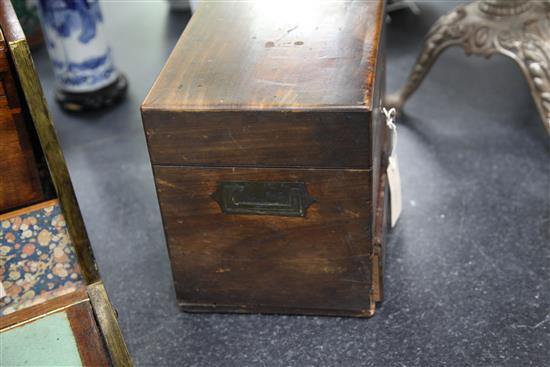 A 19th century mahogany apothecary cabinet, 10.25in.